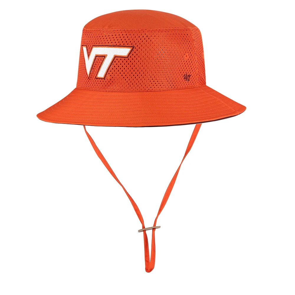 Men's '47 Orange Virginia Tech Hokies Panama Pail Bucket Hat