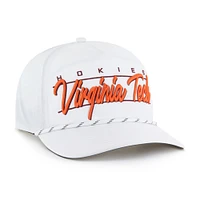 Men's '47 White Virginia Tech Hokies Condor Hitch brrr° Adjustable Hat