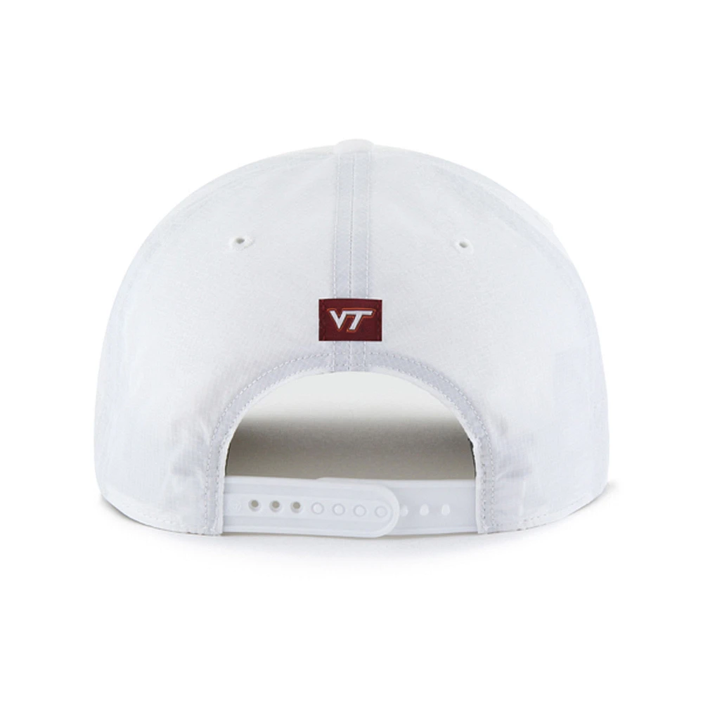 Men's '47 White Virginia Tech Hokies Condor Hitch brrr° Adjustable Hat