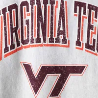 Sweat-shirt Champion Virginia Tech Hokies Arch Over Logo Reverse Weave pour homme, gris