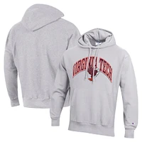 Men's Champion Gray Virginia Tech Hokies Vault Late Night Reverse Weave Pullover Hoodie