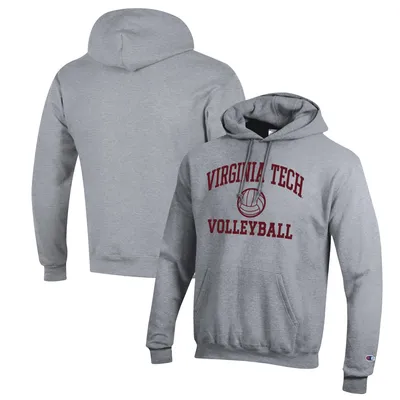 Virginia Tech Hokies Champion Volleyball Icon Powerblend Pullover Hoodie