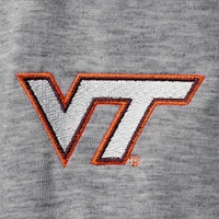 Men's Champion Heathered Gray Virginia Tech Hokies Field Day Team Quarter-Zip Jacket
