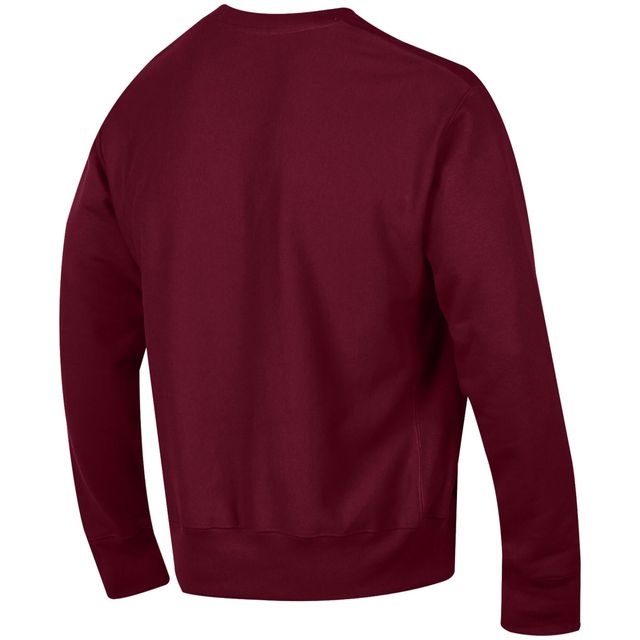 Sweat-shirt Champion Virginia Tech Hokies Arch Reverse Weave pour homme, bordeaux