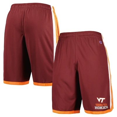 Short de basketball Champion Virginia Tech Hokies pour homme, bordeaux