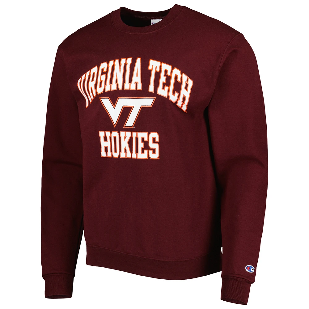 Men's Champion Maroon Virginia Tech Hokies High Motor Pullover Sweatshirt