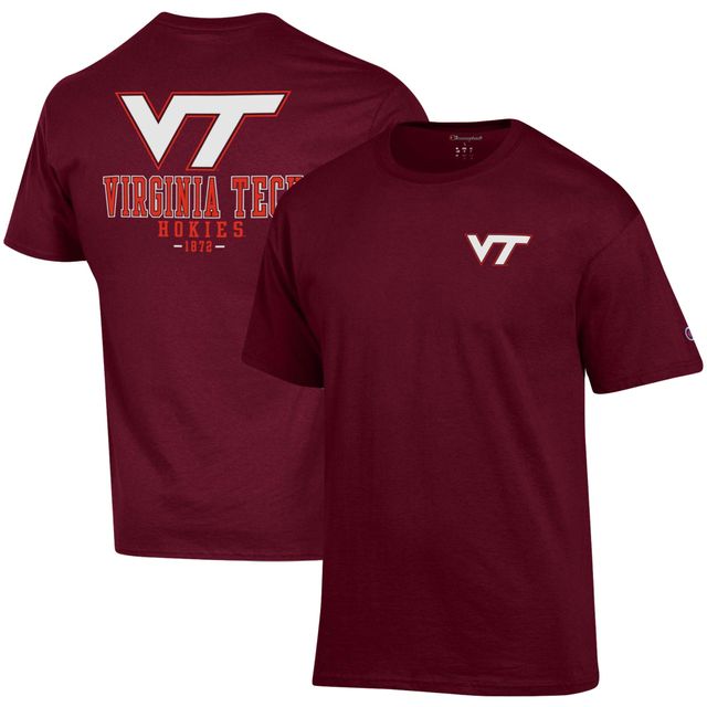 T-shirt Champion Virginia Tech Hokies Stack 2-Hit pour homme