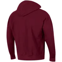 Sweat à capuche Champion Virginia Tech Hokies Team Arch Reverse Weave pour homme, bordeaux