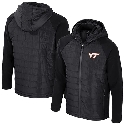 Men's Colosseum  Black Virginia Tech Hokies Block The Sun Full-Zip Hoodie Jacket