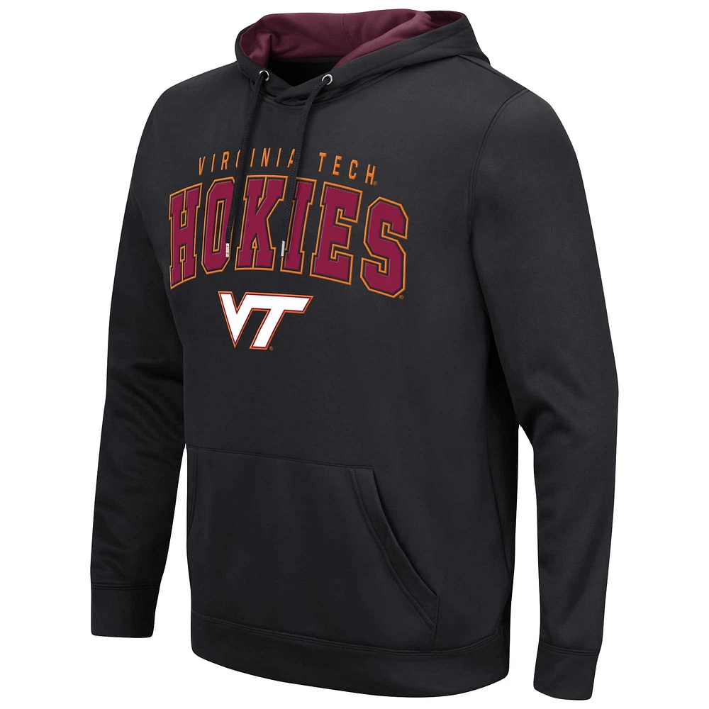 Men's Colosseum Black Virginia Tech Hokies Resistance Pullover Hoodie