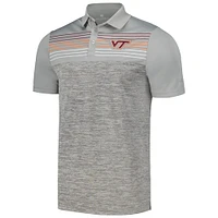 Polo Virginia Tech Hokies Cybernetic Colosseum Grey pour homme