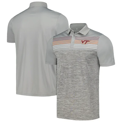 Polo Virginia Tech Hokies Cybernetic Colosseum Grey pour homme