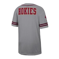 Men's Colosseum Gray Virginia Tech Hokies Free Spirited Baseball Jersey