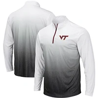 Men's Colosseum Gray Virginia Tech Hokies Magic Team Logo Quarter-Zip Jacket