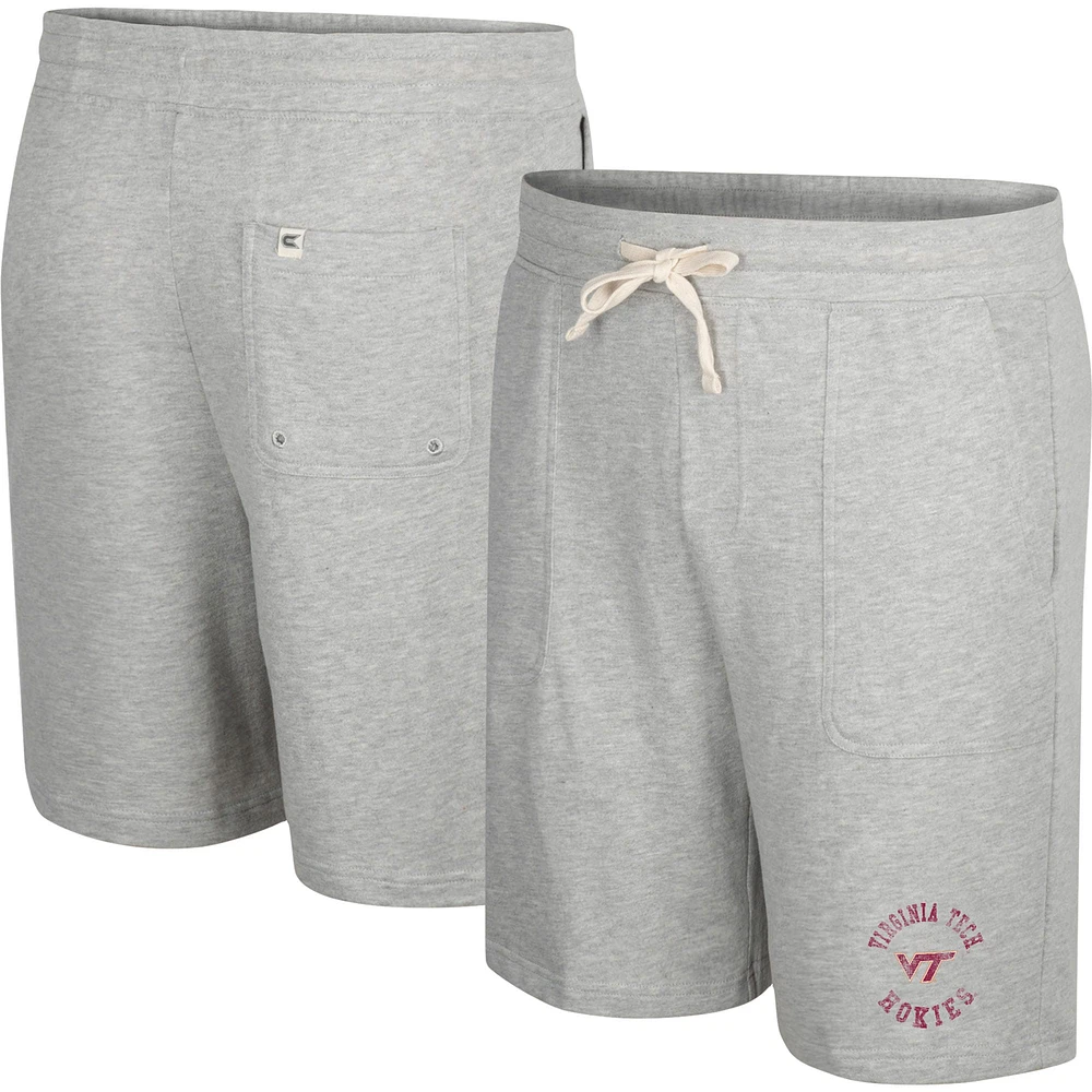 Men's Colosseum Heather Gray Virginia Tech Hokies Love To Hear This Terry Shorts