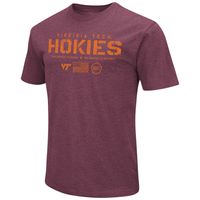 Men's Colosseum Heather Maroon Virginia Tech Hokies OHT Military Appreciation Flag 2.0 T-Shirt