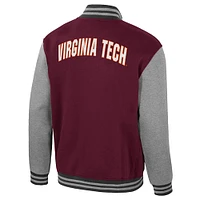 Men's Colosseum  Maroon Virginia Tech Hokies Ambi-Turner Full-Zip Varsity Jacket