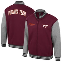 Men's Colosseum  Maroon Virginia Tech Hokies Ambi-Turner Full-Zip Varsity Jacket