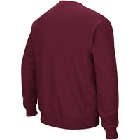 Men's Colosseum Maroon Virginia Tech Hokies Arch & Logo Crew Neck Sweatshirt