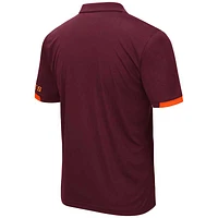 Men's Colosseum Maroon Virginia Tech Hokies Big & Tall Santry Polo