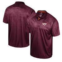 Polo raglan Colosseum Virginia Tech Hokies en nid d'abeille pour homme