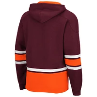 Men's Colosseum Maroon Virginia Tech Hokies Lace Up 3.0 Pullover Hoodie