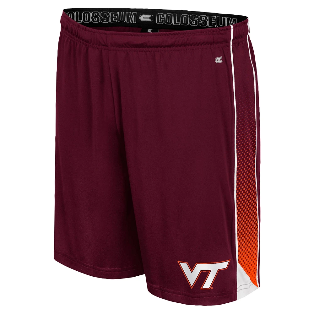 Short en ligne Colosseum marron Virginia Tech Hokies pour hommes