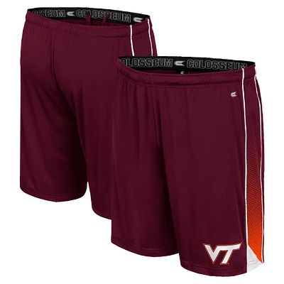 Short en ligne Colosseum marron Virginia Tech Hokies pour hommes