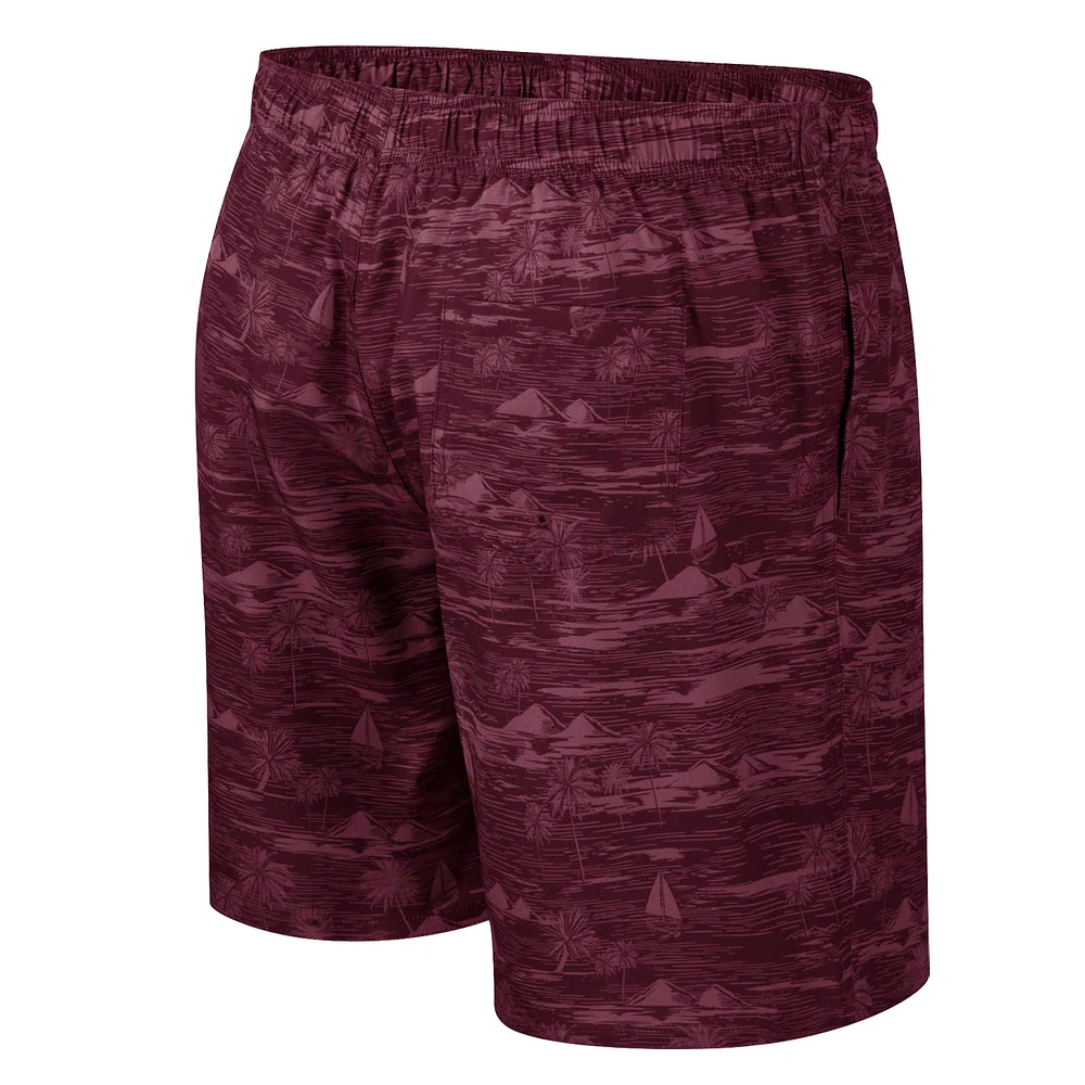 Short de bain Colosseum marron Virginia Tech Hokies Ozark pour hommes