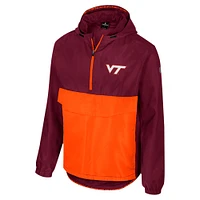 Men's Colosseum  Maroon Virginia Tech Hokies Reloaded Anorak Half-Zip Jacket