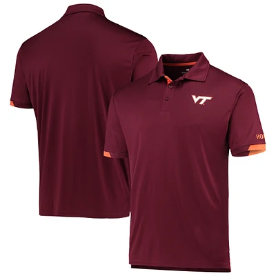 Men's Colosseum Maroon Virginia Tech Hokies Santry Lightweight Polo