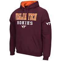 Men's Colosseum Maroon Virginia Tech Hokies Sunrise Pullover Hoodie