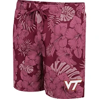 Colosseum Maroon Virginia Tech Hokies The Dude Short de bain pour homme