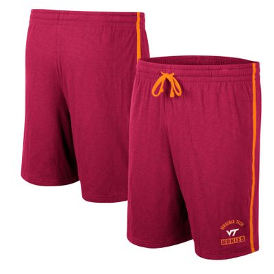 Men's Colosseum Maroon Virginia Tech Hokies Thunder Slub Shorts