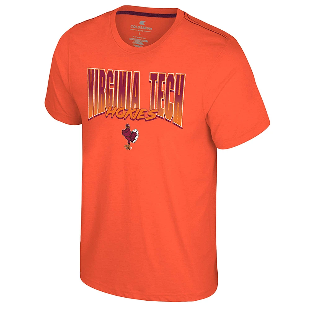 Men's Colosseum Orange Virginia Tech Hokies Dual Logo T-Shirt