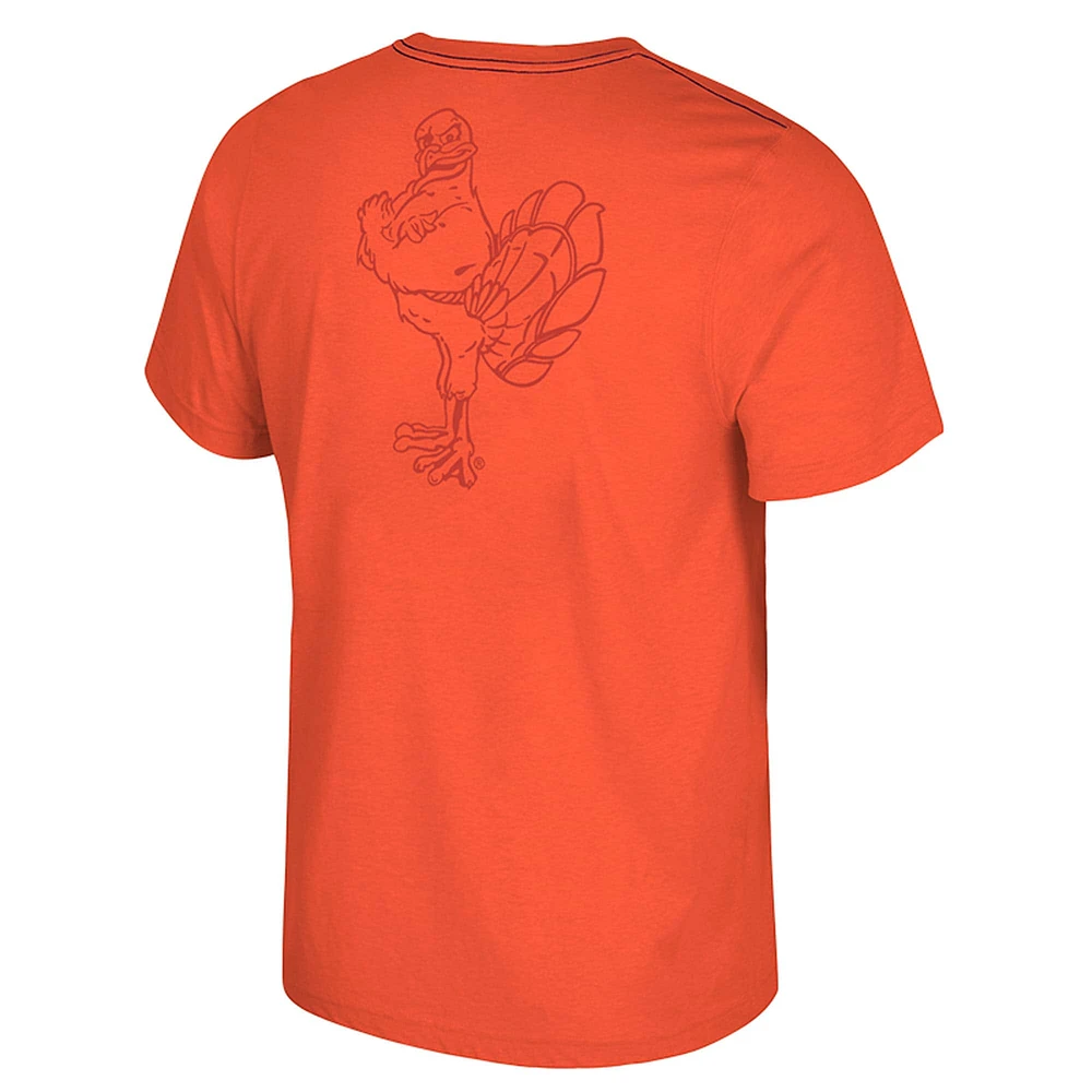 Men's Colosseum Orange Virginia Tech Hokies Dual Logo T-Shirt