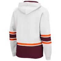 Chandail à capuchon Colosseum White Virginia Tech Hokies lacets 3.0 pour hommes