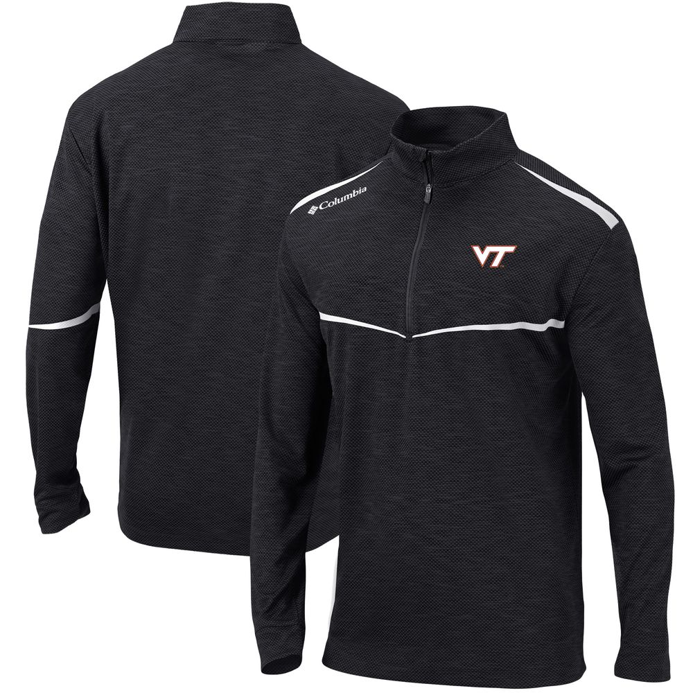 Men's Columbia Black Virginia Tech Hokies Scorecard Quarter-Zip Jacket