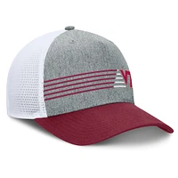 Men's Fanatics Heather Gray/Maroon Virginia Tech Hokies Profile Trucker Adjustable Hat