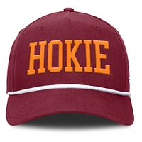Men's Fanatics Maroon Virginia Tech Hokies Foul Ball Rope Adjustable Hat