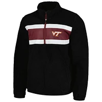 Haut à demi-zip G-III Sports by Carl Banks pour hommes, noir, Virginia Tech Hokies Pinch Runner