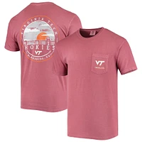 T-shirt bordeaux Virginia Tech Hokies Circle Campus Scene pour homme