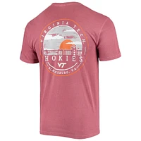 T-shirt bordeaux Virginia Tech Hokies Circle Campus Scene pour homme