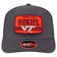 Casquette ajustable extensible à boutons-pression Virginia Tech Hokies Team Elevated 9SEVENTY de New Era pour homme, anthracite