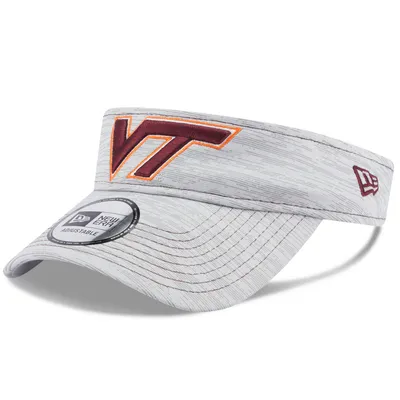 Virginia Tech Hokies New Era Logo Adjustable Visor - Gray