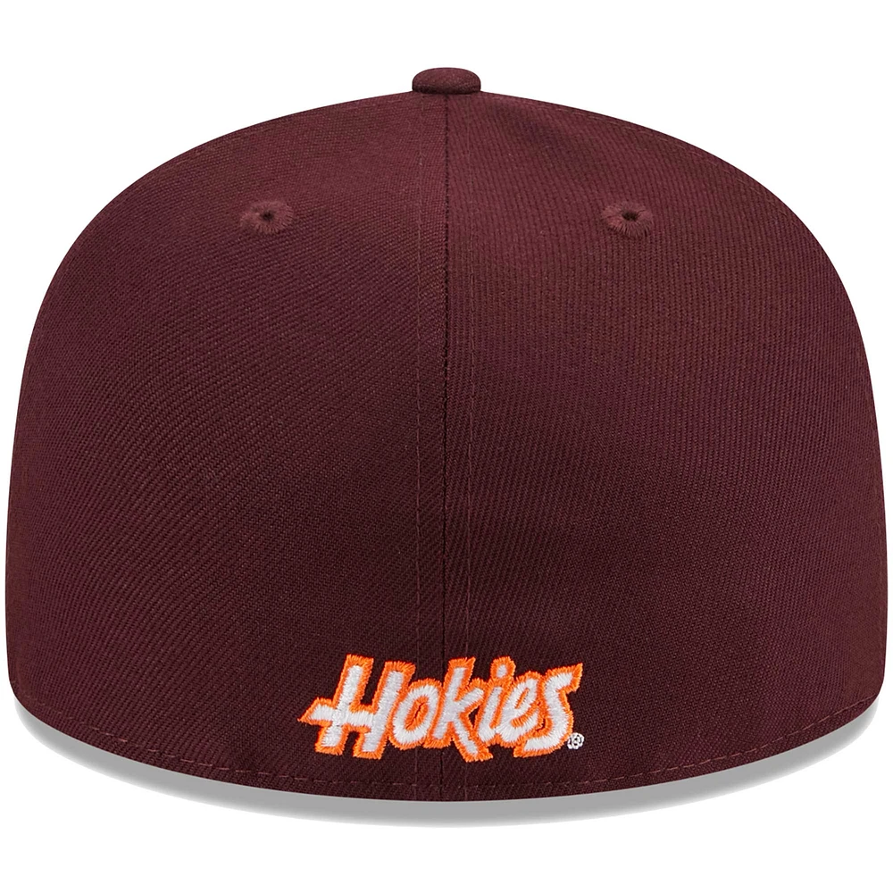 Men's New Era Maroon Virginia Tech Hokies 59FIFTY Fitted Hat
