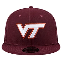 Men's New Era Maroon Virginia Tech Hokies 9FIFTY Trucker Snapback Hat