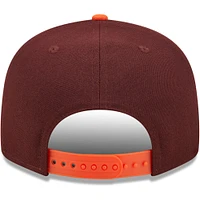 Men's New Era Maroon Virginia Tech Hokies Two-Tone Vintage Wave 9FIFTY Snapback Hat