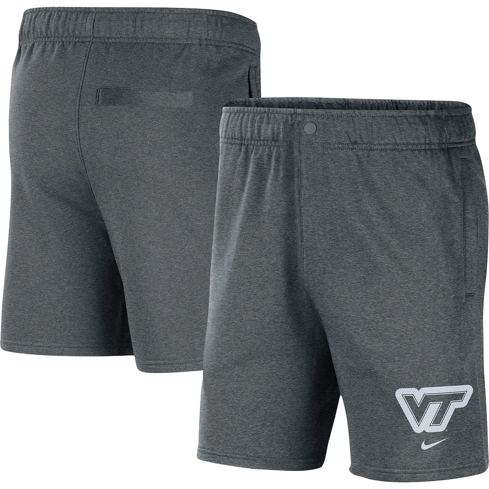 Men's Nike Gray Virginia Tech Hokies Fleece Shorts