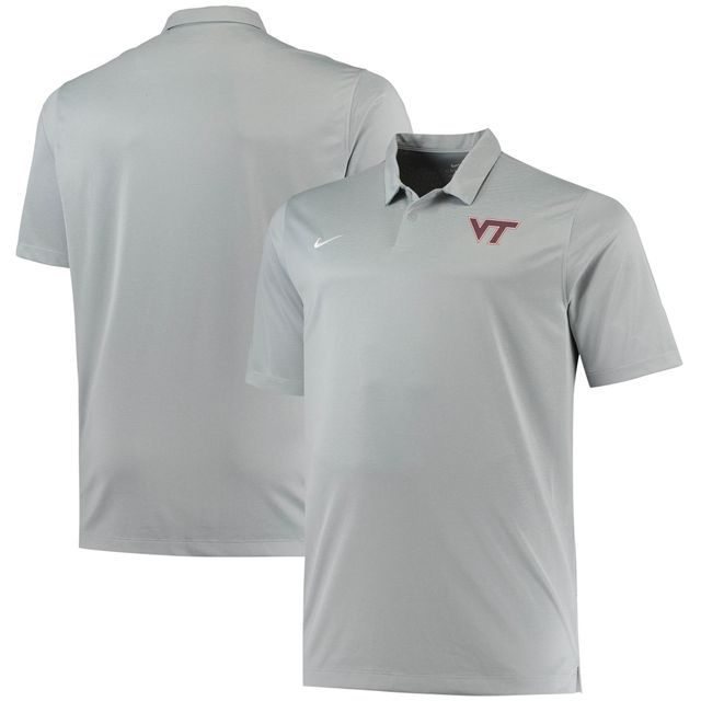 Polo Virginia Tech Hokies Big & Tall Performance pour homme en gris chiné Nike